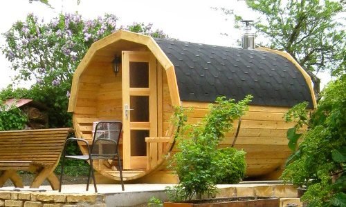 BUITEN BARREL SAUNA Sauna exterieur en bois baril barril tonneau