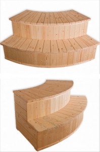 Hot tub stairs
