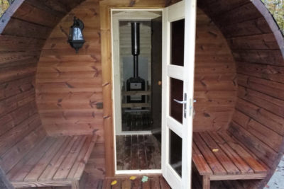 Sauna exterieur en bois baril barril tonneau
