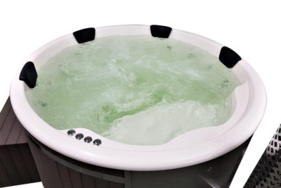 Hot tub headrest