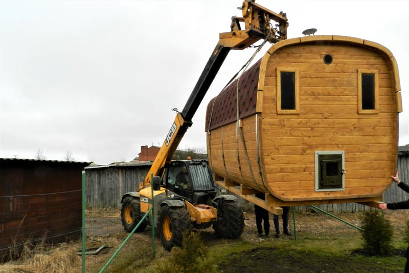 Transport sauna grue