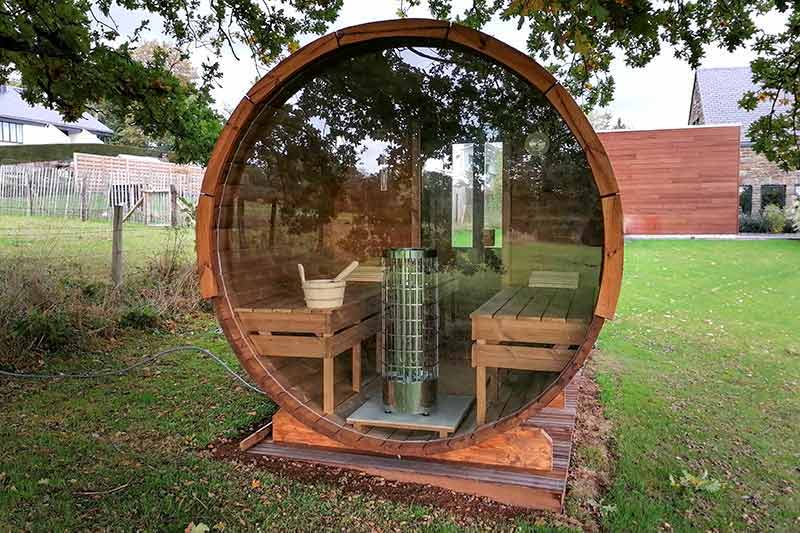 krullen Moeras Verbinding verbroken Rond barrel sauna's| FOREST SPA