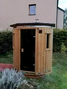 Sauna vertical en bois